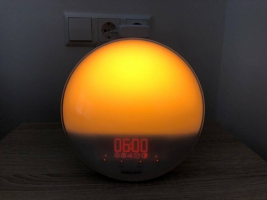 Philips wake up light dempen